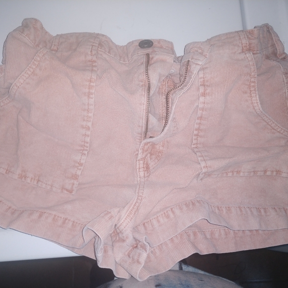 American Eagle Outfitters Pants - American Eagle Pink Corduroy Shorts Size 12